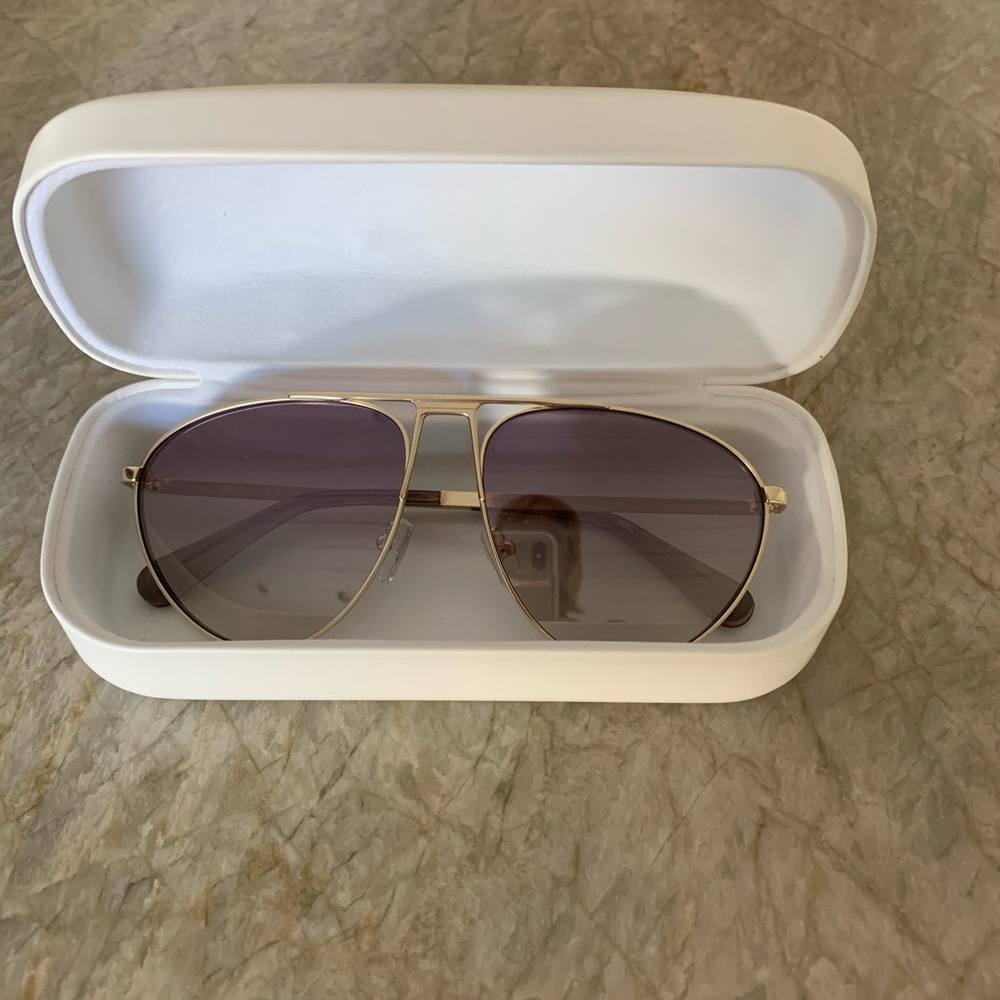 Diane von Furstenberg aviator sunglasses